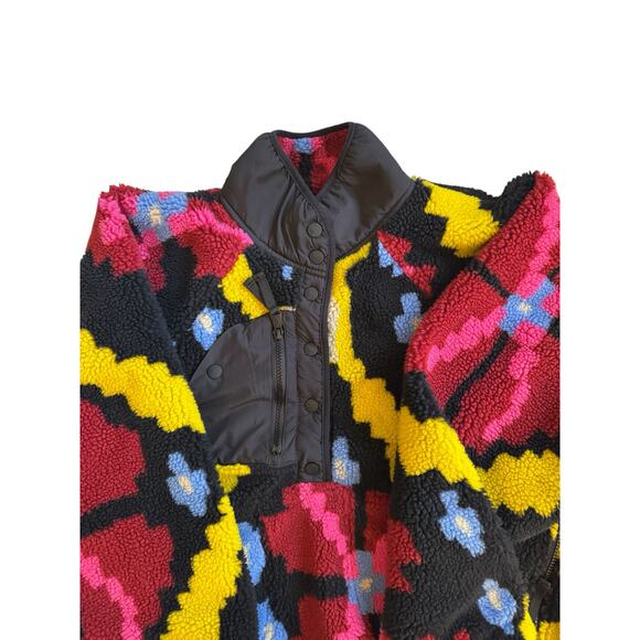 Free People Movement Rocky Ridge Fleece Colorful Pullover Sherpa M Outdoor - Picture 6 of 10